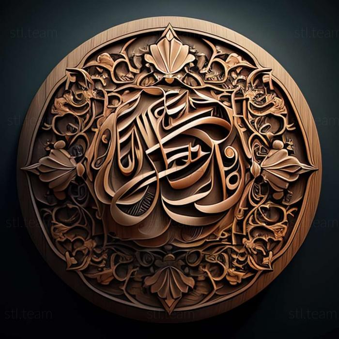 3D модель Мусульманські терміни (STL)